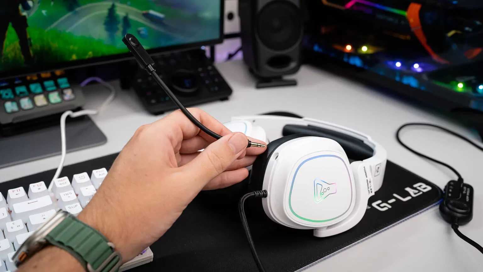 casque gaming Korp Radium Blanc