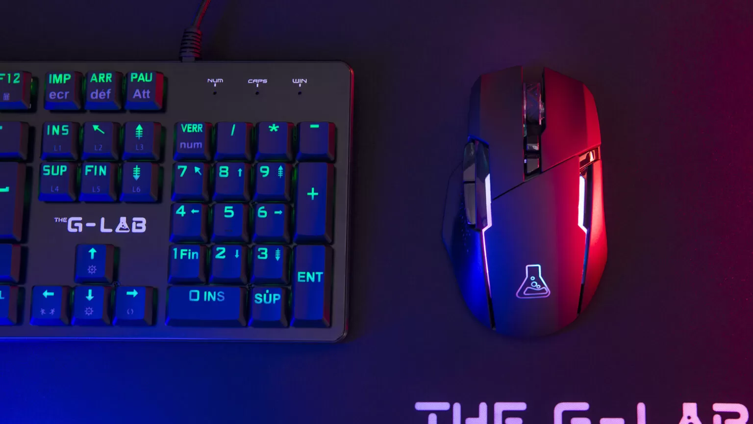 Souris gaming sans fil - The G-LAB - Kult Caesium.
