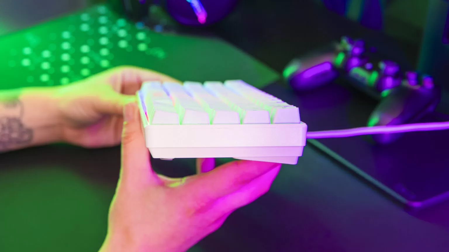 Clavier gamer - The G-LAB - Keyz Hydrogen blanc