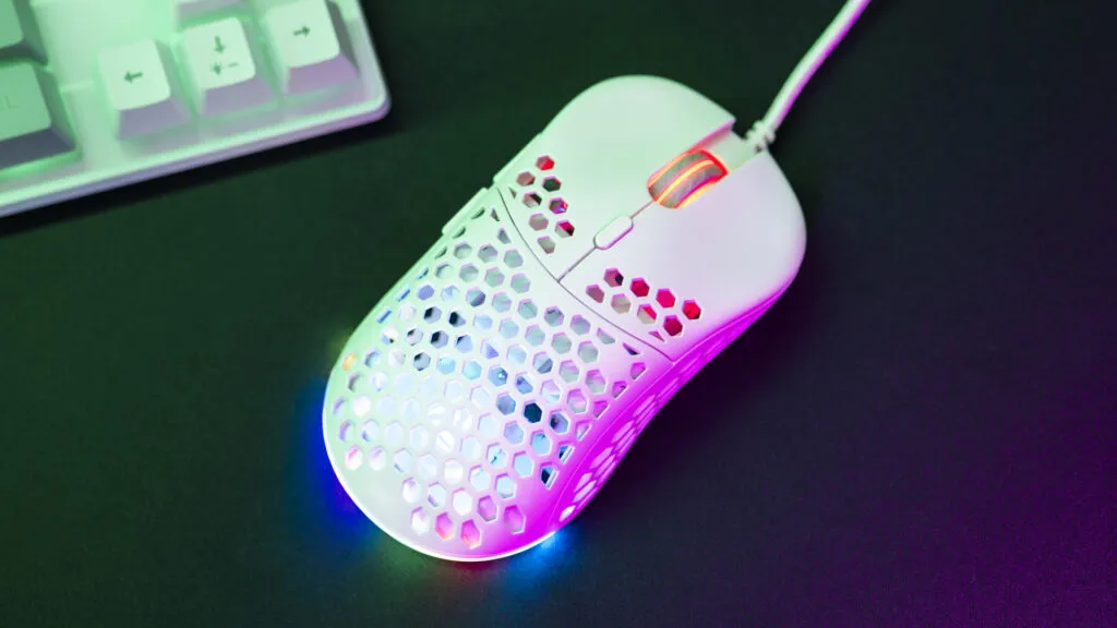 The G-Lab - Kult Oxygen - Souris Gamer Filaire Haute Performance 12 800 DPI - Batterie Longue Durée, RGB 100% Personnalisable, 6 Boutons Programmables, Ambidextre – Blanche - New