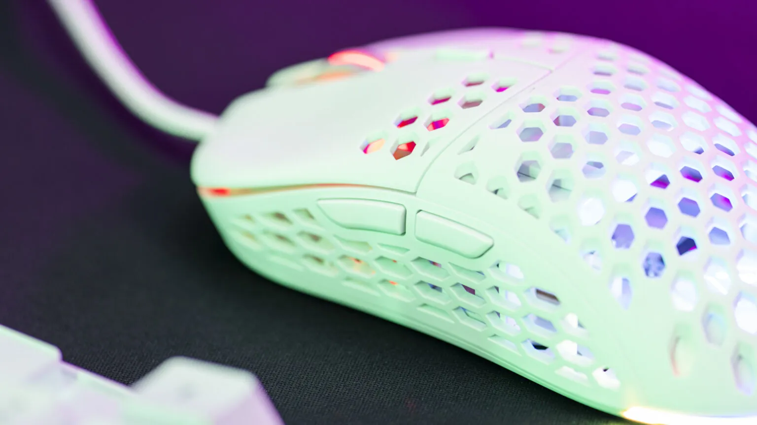 The G-Lab - Kult Oxygen - Souris Gamer Filaire Haute Performance 12 800 DPI - Batterie Longue Durée, RGB 100% Personnalisable, 6 Boutons Programmables, Ambidextre – Blanche - New