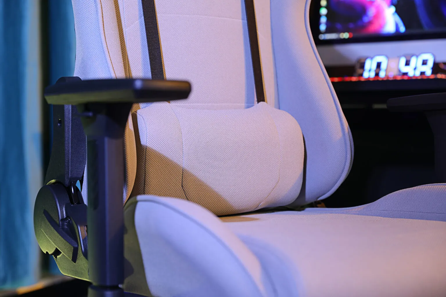 The G-Lab - K-Seat Platinium - Chaise Gaming Ergonomique en Tissu Prémium, Dossier Inclinable 155°, Accoudoirs 3D, Roues 60mm, Max 120 kg - Fauteuil Gaming facile à assembler, Robuste et Confort.