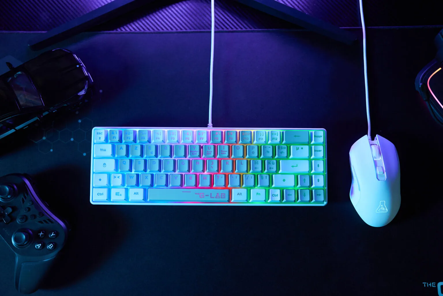 Pack clavier souris gamer - The G-Lab - Combo Hydrogen
