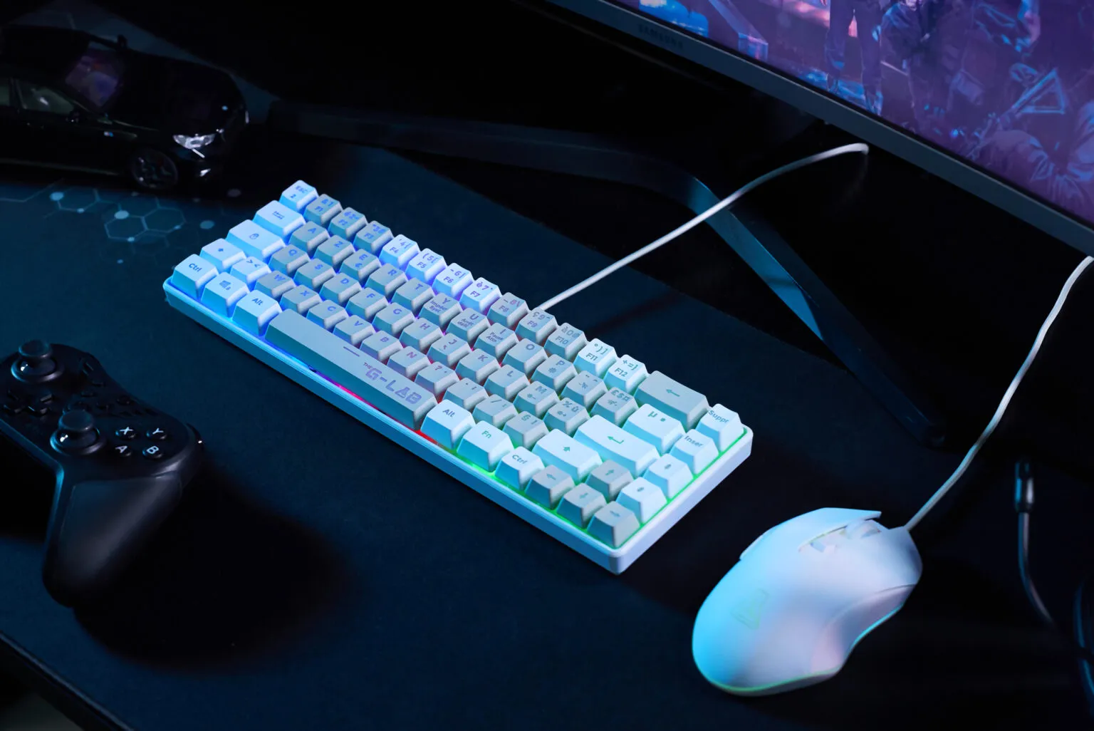 Pack clavier souris gamer - The G-Lab - Combo Hydrogen