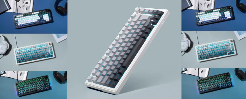 The G-Lab - KEYZ Elite 400 HE - Clavier Gamer Magnétique Hall Effect 96% AZERTY Filaire, 8000 Hz Rapid Trigger, Activation Réglable, Hot Swap, RGB & Macros Personnalisable - Windows/Mac