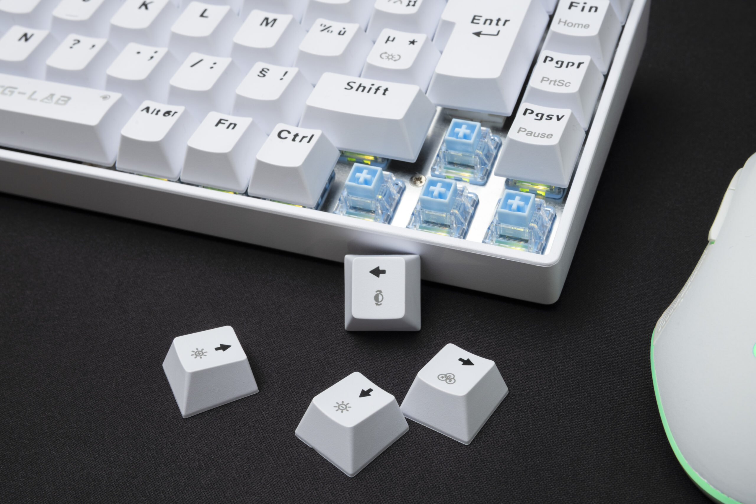 The G-Lab - Keyz Titanium HE - Clavier Gamer 65% Switch Magnétique Hot Swap