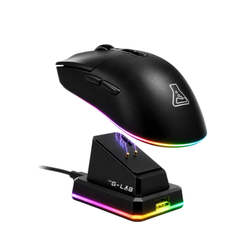 Souris Gamer Sans Fil Ultra-Légère 62g 12000 DPI Souris sans fil Triple Mode 2.4 GHz / Bluetooth 5.0 / Filaire, Capteur PixArt 3311, 1000 Hz, 7 boutons, RGB & Macros Custom