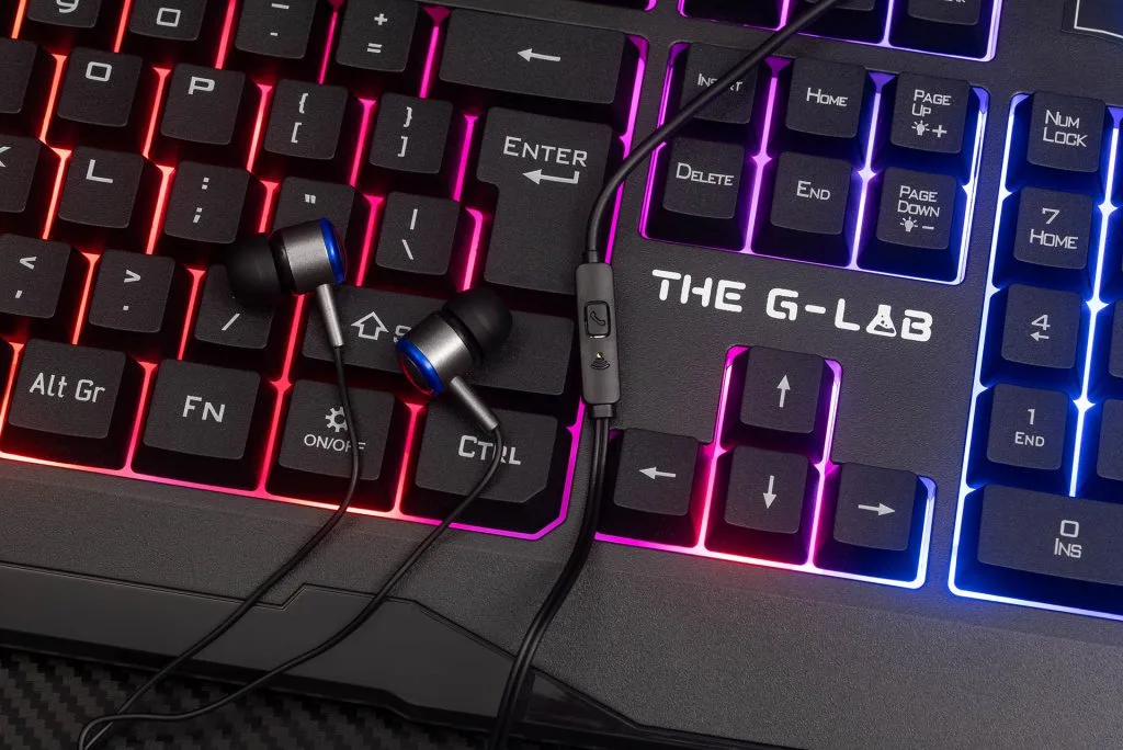 Ensemble clavier souris gaming - The G-LAB - Combo hélium
