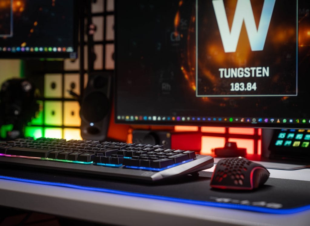 Clavier et souris gaming sans fil - The G-LAB - Combo Tungsten